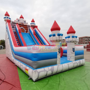 Castillo inflable gigante para fiestas infantiles al aire libre con tobogán, castillo inflable comercial con resbaladilla. - Product Image 2