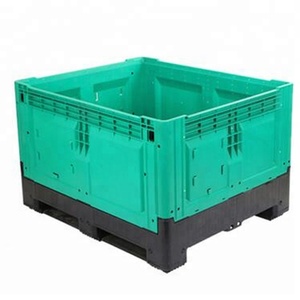 HUADING Conteneur de stockage pliable en HDPE robuste Grand support de <span class=keywords><strong>palette</strong></span> pliable logistique Équipement de stockage de cargaison pliable - Product Image 1