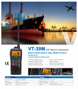 Dài phạm vi kỹ thuật số cơ sở hai-cách cho đài phát thanh gps-kích hoạt Marine thuyền VHF thu phát UHF Walkie Talkie phao cho chèo thuyền - Product Image 6