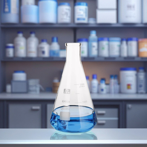 Matraz Cónico Triangular de Vidrio Borosilicato Transparente de 2000 ml con Deflectores, Matraz de <span class=keywords><strong>Erlenmeyer</strong></span> con Triple Flauta - Product Image 4