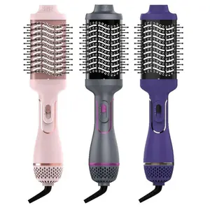 Heat Hair Dryer Combs Hot Air Brush Hair Dryer Styler Volumizer Brush For Hair Fast Drying Straightening And Curling