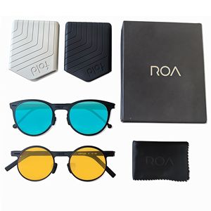 Lunettes de soleil personnalisées pliantes ultra-minces pour hommes, marque de luxe <span class=keywords><strong>Rova</strong></span>, lunettes de soleil polarisées unisexe, lunettes de soleil pliables pour femmes, vente en gros - Product Image 1