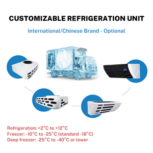 Nuevo pequeño camión refrigerado de refrigeración de transporte de peces vivos 4x2 congelados <span class=keywords><strong>a</strong></span> la venta - Product Image 5