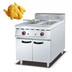 Friteuse à puce de friteuse à gaz robuste de fournisseur chinois commerciale de haute qualité