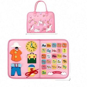 Libro Sensorial de Fieltro Montessori de 8 Páginas, el Mejor Regalo para Niños de 1, 2, 3 y 4 Años, Tablero de Actividades para Preescolar - Product Image 1