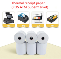 Rouleaux de papier thermique Papel Termico 80 x 80 mm pour imprimante de caisse enregistreuse, papier de reçu ATM, rouleau de papier thermique