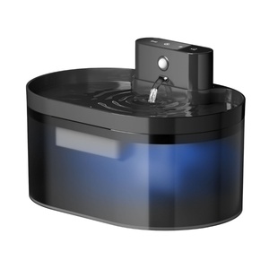 OEM Automatic 3.2L Black Cat <b>Water</b> Dispenser with Circulating Running <b>Water</b> Silent <b>Filter</b> Plastic Pet Fountain for Outdoor Use - Product Image 1