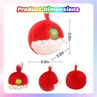 Peluche anti-stress, balle à presser, jouet à presser, housse en peluche douce, soulagement de l'anxiété, stress, adultes, enfants, portable, décompression