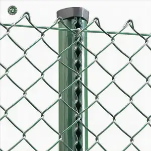 60x60mm recinzione a maglie di catena ciclone recinzione a filo di costo moderno in metallo catena di recinzione con