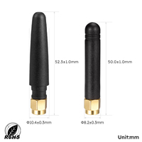 Antenne WiFi 2,4 GHz SMA Mâle 3dBi Omni Directionnelle Droite en Caoutchouc Noir Flexible Longue Portée pour Routeur
