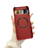 Nouvelle coque de téléphone magnétique mate à motif fibreux 2026 pour Google Pixel 10 Pro XL 9 – Étui de protection