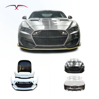 Kit carrosserie large en fibre de carbone pour Ford Mustang, pare-chocs avant, capot, diffuseur arrière, accessoires décoratifs