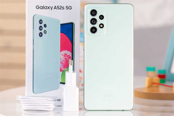 Wholesale Box Sealed for Original Samsung Galaxy A52S 5G A528B/DS 6.5 Inch Octa Core 6GB RAM 128GB ROM 64MP Unlocked Phone 5pcs
