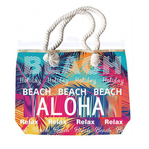 กระเป๋าผ้าใบชายหาดขนาดใหญ่สำหรับผู้หญิงกระเป๋าใส่ของที่ระลึกจากเวนิสชายหาดโลโก้ตามสั่ง3D - Product Image 6