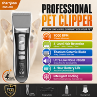 Tondeuse à poils pour chien et toilettage des animaux de compagnie, tondeuse électrique sans fil professionnelle PGC-670 Shernbao