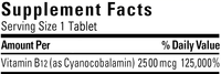 ONEHEALL Comprimés de Vitamine B12 Extra Forte 2500 mcg Soutien au Métabolisme Énergétique Comprimé de Vitamine B12