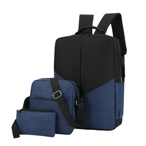LOw MOQ 3 Pcs Set Bags Mochilas Other Backpacks Custom Backpack Laptop Backpack For Unisex