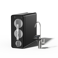 Sistem Pemurni Air Reverse Osmosis (RO) 1200G di Bawah Wastafel dengan Filter Air Alkali, TDS Real Time Menunjukkan Aliran Langsung Tinggi