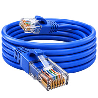 Câble réseau CAT6 haute vitesse 6 Gigabit, paire torsadée en cuivre et aluminium, cordon de raccordement pour ordinateur et routeur, 1 mètre ; 10/50 mètres