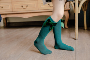 Calcetines de algodón tejido hasta la rodilla para niñas, calcetín tobillero de estilo español, 9 colores, otoño e invierno, 2021 - Product Image 6