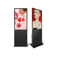Écran tactile vertical de 55 pouces HD de haute qualité, kiosque sur pied, lecteur publicitaire intérieur 4K, écran d'affichage à vendre