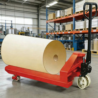 Chariot transpalette manuel super long pour rouleaux - Vente en gros