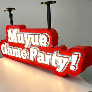 Lettres en acrylique miniatures éclairées à l'avant et à l'arrière, durables, pour la publicité commerciale en vitrine, enseigne tridimensionnelle personnalisable - Product Image 4