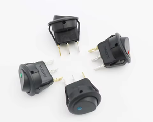 3 Pin KCD1 12V Mini Round Rocker Alternar com Lâmpada LED Iluminação On-Off Função para Uso Industrial - Product Image 6