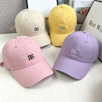 Gorra de Béisbol Bordada con Letras Estilo Coreano, Venta al por Mayor, para Cabezas Grandes, Protección Solar para Exteriores, Gorra de Béisbol de 6 Paneles