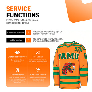 Servicio OEM, Camisetas de Hockey de Buena Calidad, Camisetas de Hockey Sublimadas, Uniforme Profesional de Hockey sobre Hielo - Product Image 4