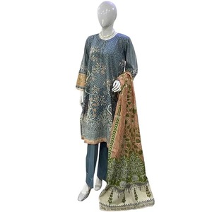 Annisa High Quality Elegant Floor-Length Quick Dry Reversible <b>Moisture</b> Wicking Lawn Ladies New Collection Party Dress Pakistani - Product Image 1