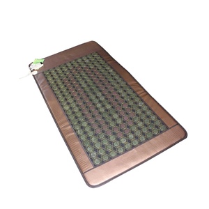 Air Massage Therapy Negative Ions Anion Infrared PEMF Heating Pain Relief Body Tourmaline &amp; <strong>Jade</strong> Mesh Mat - Product Image 1