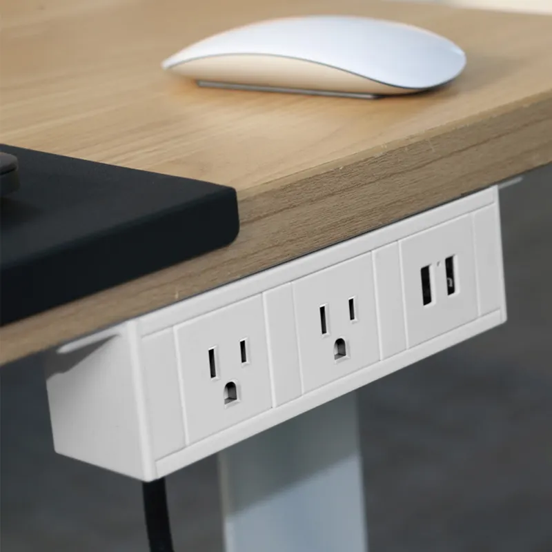 Under Desk Power Sockets Tomada tabletop Britânico UK plug com portas usb sob soquete mesa