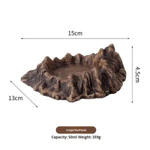 Ciotola per Acqua in Resina Robusta e Durevole per Allevamento di Rettili, Vaschetta per Allevamento di Lucertole, Ciotola Decorativa per Animali Domestici - Product Image 6