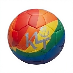 Balón de Fútbol K4 Rainbow, Diseño de Logotipo en Color Sólido, Equipo de Entrenamiento de Fútbol - Product Image 1