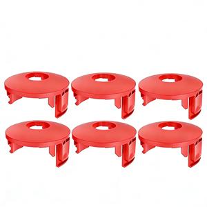อะไหล่เครื่องตัดหญ้าแบบหุ่นยนต์ 6 ชิ้น ฝาครอบแกนม้วนสายเอ็น RS0010 ฝาครอบแกนม้วนสายเอ็นสำรอง สีแดง สำหรับ AL-KO GTE350 GTE450 GTE550 - Product Image 1