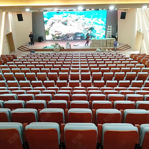 เก้าอี้หอประชุมมานวาเอ็กซ์โป รุ่น HB628 สีเทาบีช พร้อมที่วางแขน สำหรับการจัดที่นั่งแบบแถวในโรงเรียน - Product Image 3
