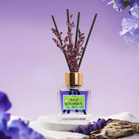 Diffuseur d'ambiance sans flamme en rotin, parfum d'aromathérapie, fleurs séchées pour hôtels haut de gamme, élimine les odeurs, chambres/salons