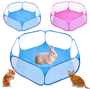 Box per animali domestici trasparente traspirante Pop Open box per piccoli animali recinzione portatile per porcellino d'india, conigli, criceto - Product Image 4