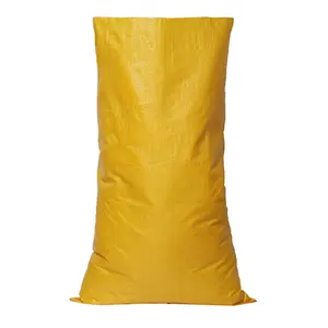 पीला फ़ीड मकई खाली मक्का पीपी अनाज 25kg 50kg अनाज पैकिंग के लिए बैग बुना बोरी