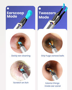 Téléphone intelligent led visuel d'oreille otoscope caméra scoop cérumen dissolvant oreille nettoyage endoscope sans fil - Product Image 6