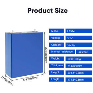 Batería de Litio Hierro Fosfato CATL 3.2V 314Ah Grado A+ LiFePo4, Batería de Iones de Litio Prismática Recargable para Almacenamiento de Energía en el Hogar - Product Image 2