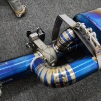 Knalpot Catback Titanium Sport Berkatup Performa Tinggi untuk Porsche 911 992 GT3 RS 4.0L