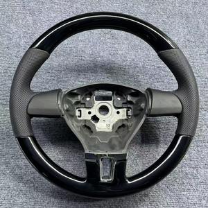 Volant en cuir lisse et fibre <span class=keywords><strong>de</strong></span> carbone YTcarbon pour VW Touran 1T3 5T <span class=keywords><strong>Caddy</strong></span> 2K - Product Image 2