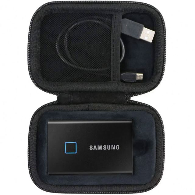 EVA Hard Case EVA Travel Carrying Case Hard Shell EVA Case for Samsung T7 Touch Hard Drive