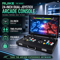 Console de jeu portable pliable 24 pouces avec double joystick, Pandora Arcade Moonlight Treasure Box, machine tout-en-un pour jeux de combat à domicile