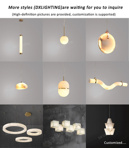 <span class=keywords><strong>Lampadario</strong></span> di Lusso Circolare in Alabastro Naturale, Lampada <span class=keywords><strong>a</strong></span> Sospensione Rotonda in Marmo - Product Image 3