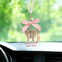 Nouveau pendentif ailes d'ange en perles, élégant et créatif, avec diamants, article de décoration
