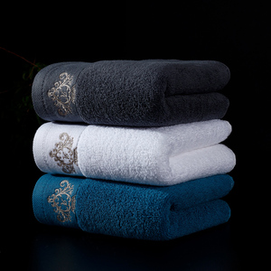 Logo personnalisé tissage jacquard hôtel Fitness serviettes brodées natation serviettes de bain pur blanc hôtel serviette de bain ensemble - Product Image 5