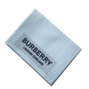 Op maat gemaakte nieuwe merkkleding van de fabrikant, geweven satijnen linten, rechthoekige katoenen lasergesneden kraaglabels, zeefdruk - Product Image 6